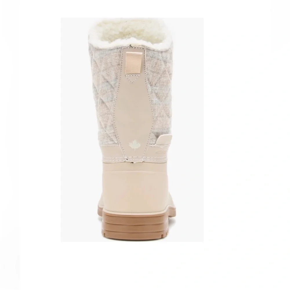 NEW Kamik Stella Waterproof Winter Snow Boot Oat Cream & Blue Women’s Size 6